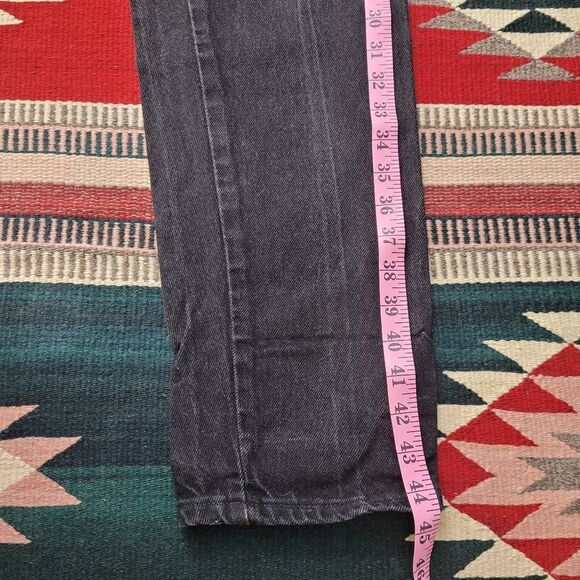 Vtg‎ Wrangler Silverlake Black Jeans Sz 7/8 Western Bareback Cowgirl 34" Inseam - Picture 9 of 10